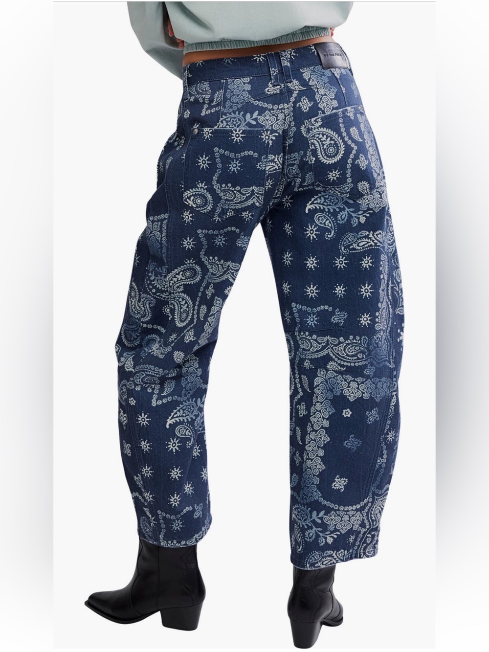 Free People We The Free Good Luck Barrel Jeans - Picture 10 of 16